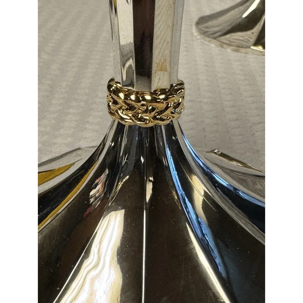 PAIR of Vintage 1994‎ Silver Plated Candlesticks International Silver 8.5 inches